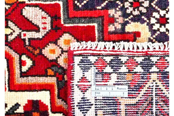 Käsinsolmittu persialainen matto 152x258 cm - Punainen/Beige - Persialainen matto - Itämainen matto