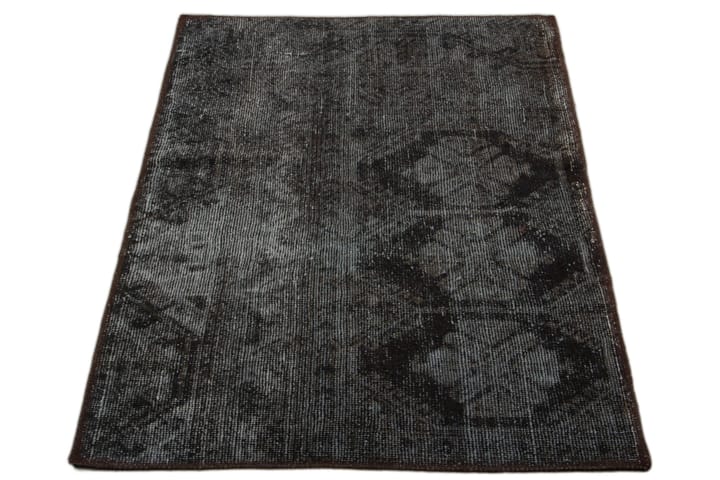 Käsinsolmittu Persialainen matto 76x130 cm Vintage - Harmaa / Tummanvihreä - Persialainen matto - Itämainen matto