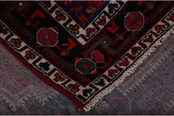 Käsinsolmittu persialainen matto 160x305 cm - Punainen/Tummansininen - Persialainen matto - Itämainen matto