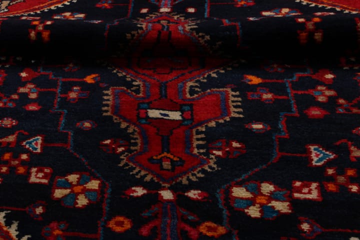 Käsinsolmittu persialainen matto 141x261 cm - Tummansininen - Persialainen matto - Itämainen matto