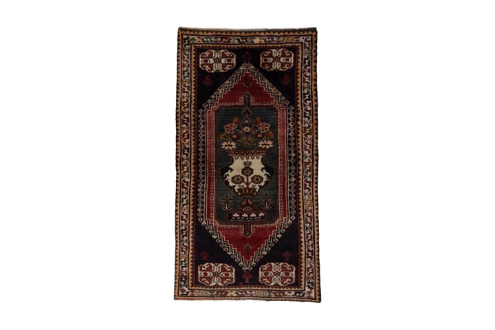 Käsinsolmittu Persialainen Matto 100x189 cm - Vihreä / Beige - Persialainen matto - Itämainen matto
