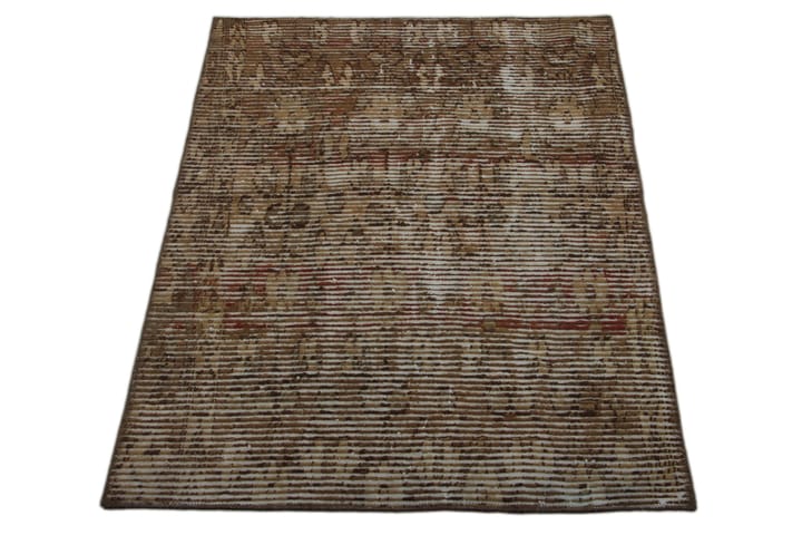 Käsinsolmittu Persialainen matto 105x145 cm Vintage - Ruskea / Beige - Persialainen matto - Itämainen matto