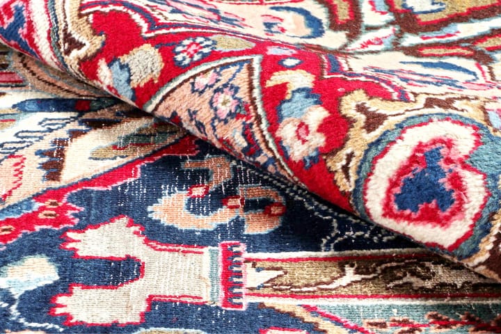Käsinsolmittu persialainen matto 129x311 cm - Tummansininen / Punainen - Persialainen matto - Itämainen matto