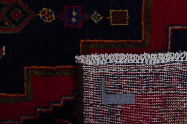 Käsinsolmittu persialainen matto 140x346 cm - Tummansininen / Punainen - Persialainen matto - Itämainen matto