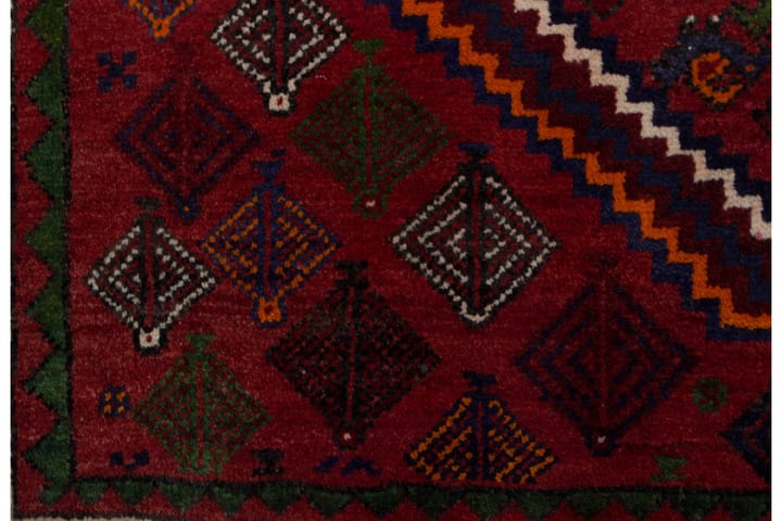 Käsinsolmittu persialainen matto 115x172 cm - Punainen / Musta - Persialainen matto - Itämainen matto
