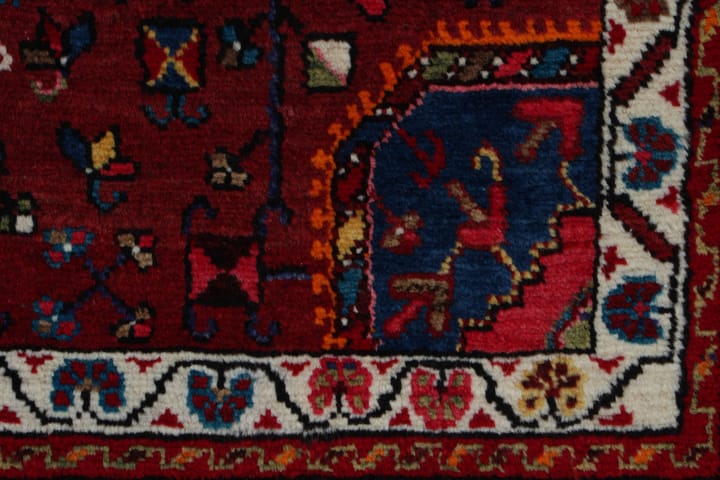 Käsinsolmittu persialainen matto 175x313 cm - Punainen / Musta - Persialainen matto - Itämainen matto