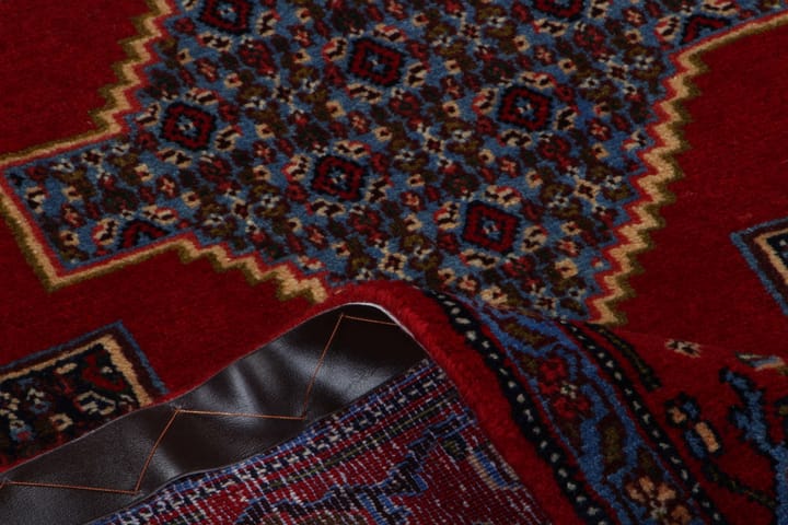 Käsinsolmittu Persialainen Kaksoiskudottu Matto 125x169 cm - Punainen/Sininen - Persialainen matto - Itämainen matto