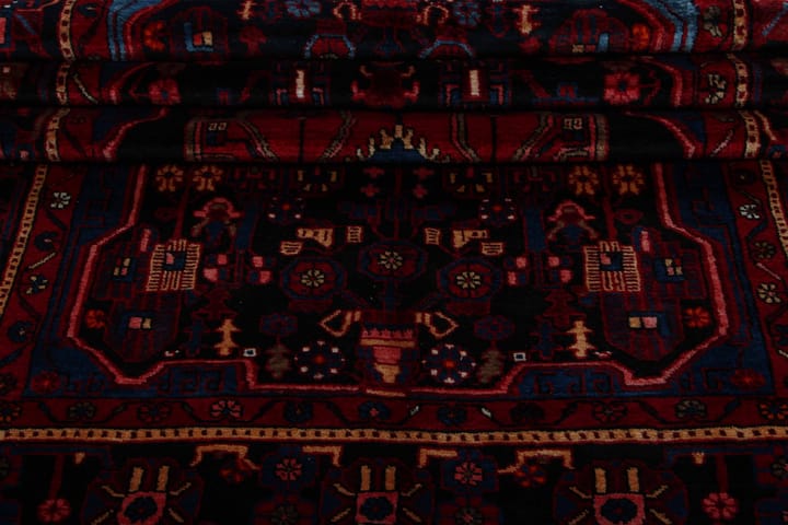 Käsinsolmittu persialainen matto 154x315 cm - Punainen/Tummansininen - Persialainen matto - Itämainen matto
