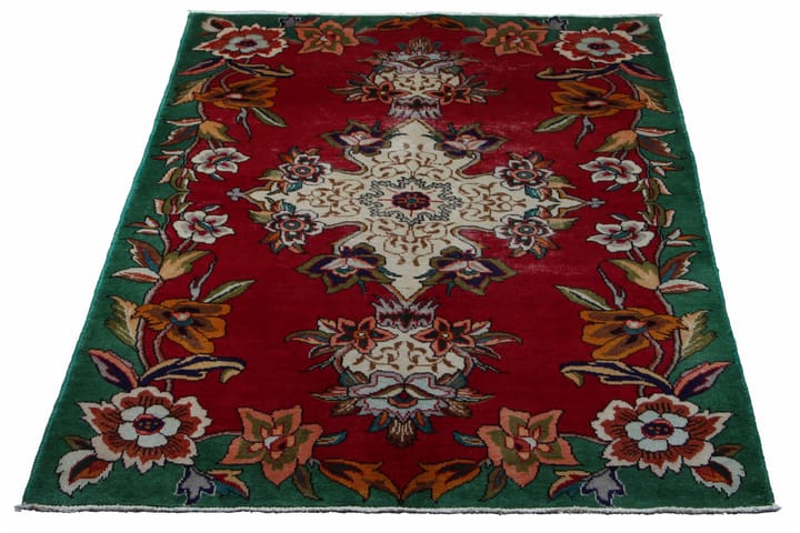 Käsinsolmittu Persialainen Patina matto 146x202 cm - Punainen/Vihreä - Persialainen matto - Itämainen matto