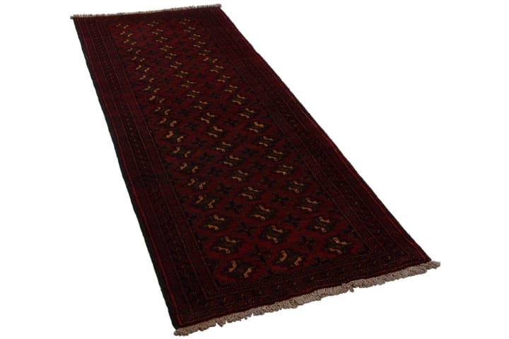 Käsinsolmittu Persialainen matto 77x205 cm - Punainen / Musta - Persialainen matto - Itämainen matto