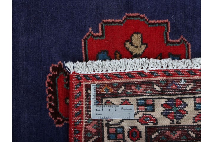 Käsinsolmittu persialainen matto 117x147 cm - Tummansininen/Punainen - Persialainen matto - Itämainen matto