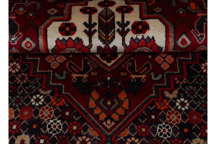 Käsinsolmittu persialainen matto 152x287 cm - Punainen/Beige - Persialainen matto - Itämainen matto
