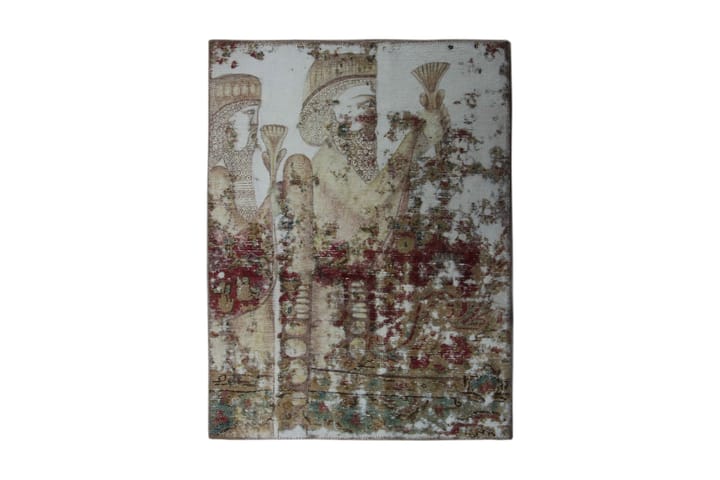 Käsinsolmittu Persialainen matto 83x110 cm Vintage - Monivärinen - Persialainen matto - Itämainen matto