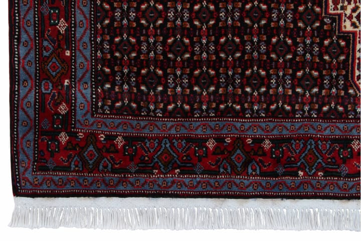 Käsinsolmittu Persialainen Kaksoiskudottu Matto 127x178 cm - Tummasininen/Punainen - Persialainen matto - Itämainen matto