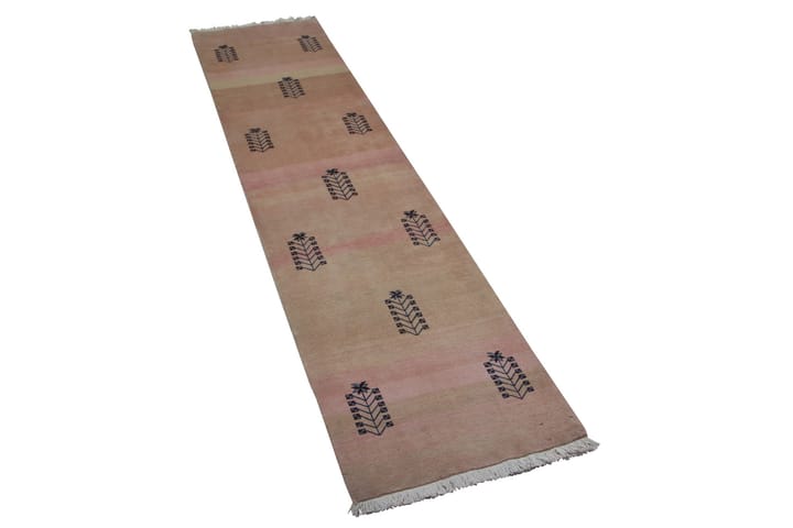 Käsinsolmittu Persialainen matto 67x290 cm Gabbeh Mashhad - Beige / Vaaleanpunainen - Persialainen matto - Itämainen matto