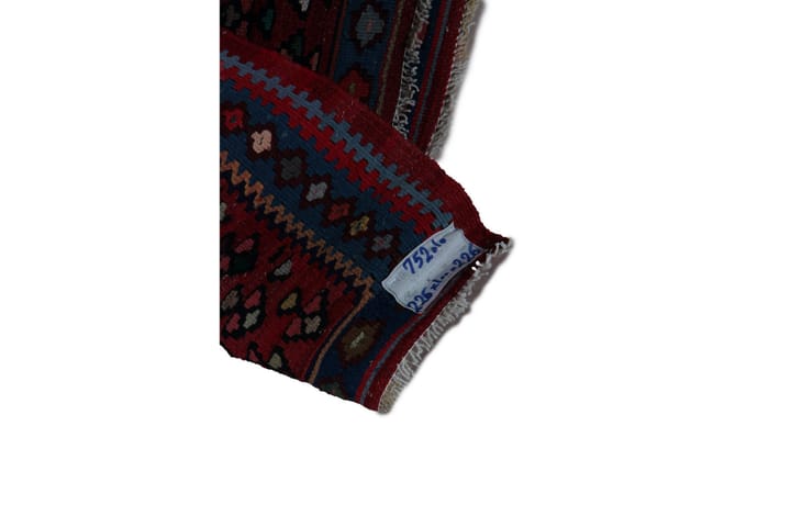 Käsinsolmittu Persialainen matto 100x226 cm Kelim - Punainen/Sininen - Kelim-matto