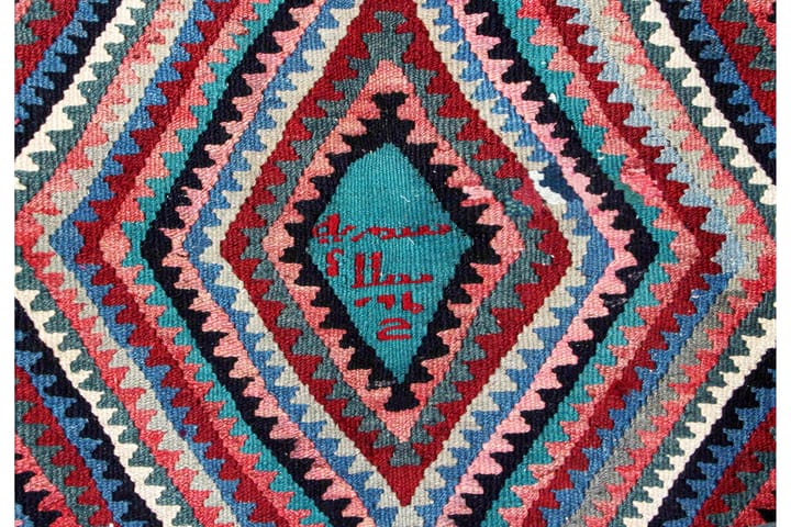Käsinsolmittu Persialainen matto 162x395 cm Kelim - Monivärinen - Kelim-matto