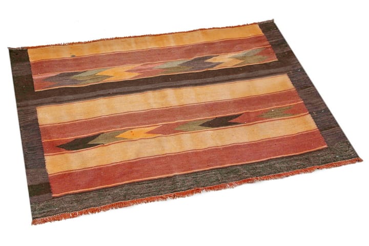 Käsinsolmittu Persialainen matto 102x147 cm Kelim - Monivärinen - Kelim-matto