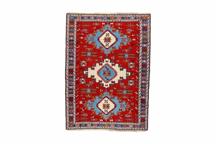 Käsinsolmittu Persialainen matto Varni 153x210 cm Kelim - Punainen/Tummansininen - Kelim-matto
