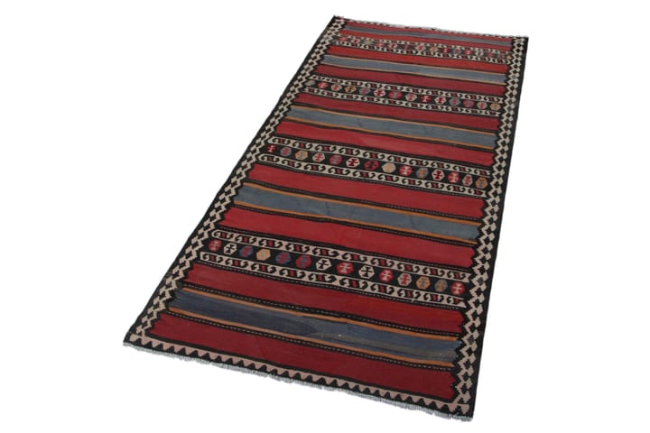 Käsinsolmittu Persialainen matto 135x290 cm Kelim - Monivärinen - Kelim-matto