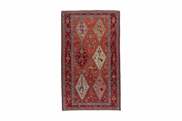 Käsinsolmittu Persialainen matto Varni 115x198 cm Kelim - Kupari/Punainen - Kelim-matto