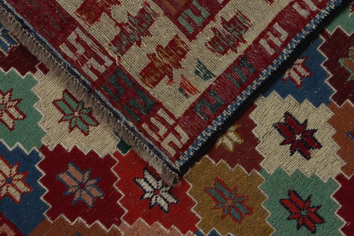 Käsinsolmittu Persialainen matto Varni 109x140 cm Kelim - Monivärinen - Kelim-matto