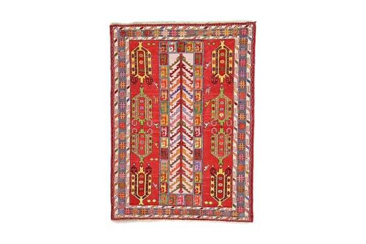 Käsinsolmittu Persialainen matto Varni 108x150 cm Kelim - Punainen/Tummasininen - Kelim-matto