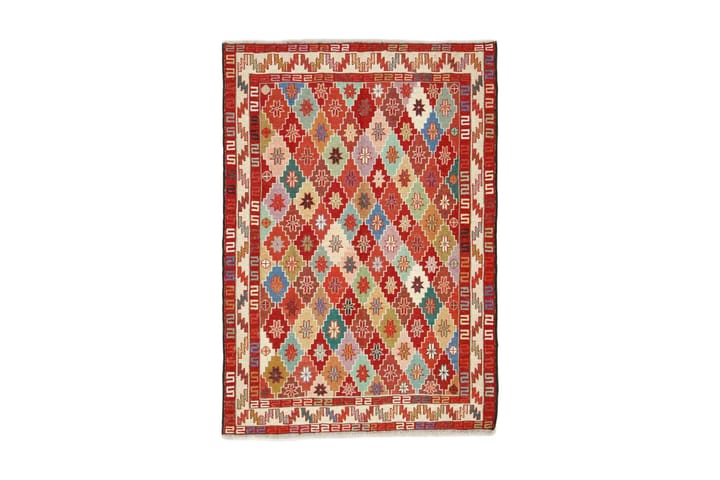 Käsinsolmittu Persialainen matto Varni 105x150 cm Kelim - Monivärinen - Kelim-matto