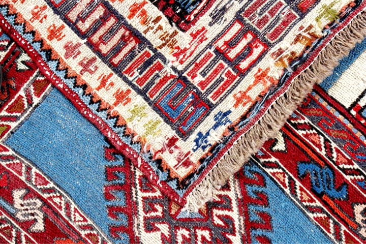 Käsinsolmittu Persialainen matto Varni 103x141 cm Kelim - Monivärinen - Kelim-matto