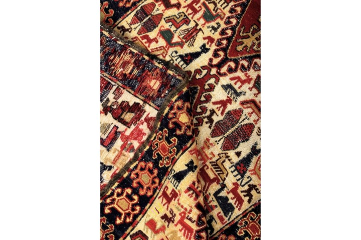 Käsinsolmittu Persialainen Villamatto 80x190 cm Kelim - Monivärinen - Kelim-matto