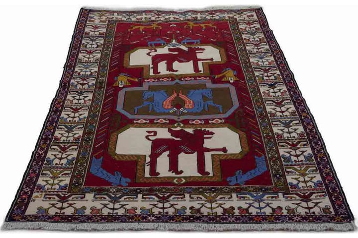 Käsinsolmittu Persialainen Matto 117x195 cm Kelim - Punainen/Beige - Kelim-matto
