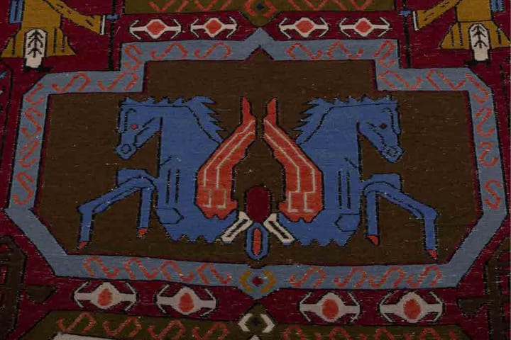 Käsinsolmittu Persialainen Matto 117x195 cm Kelim - Punainen/Beige - Kelim-matto