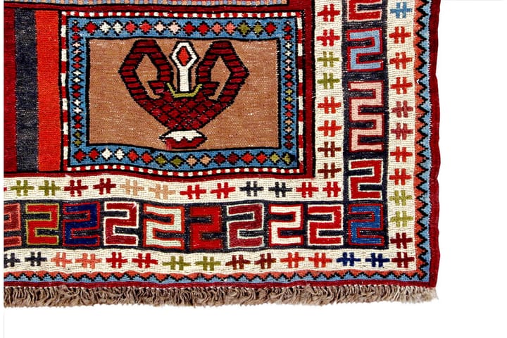Käsinsolmittu Persialainen matto 98x136 cm Kelim - Monivärinen - Kelim-matto