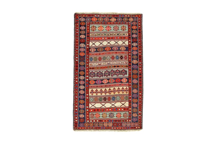 Käsinsolmittu Persialainen matto Varni 120x200 cm Kelim - Monivärinen - Kelim-matto