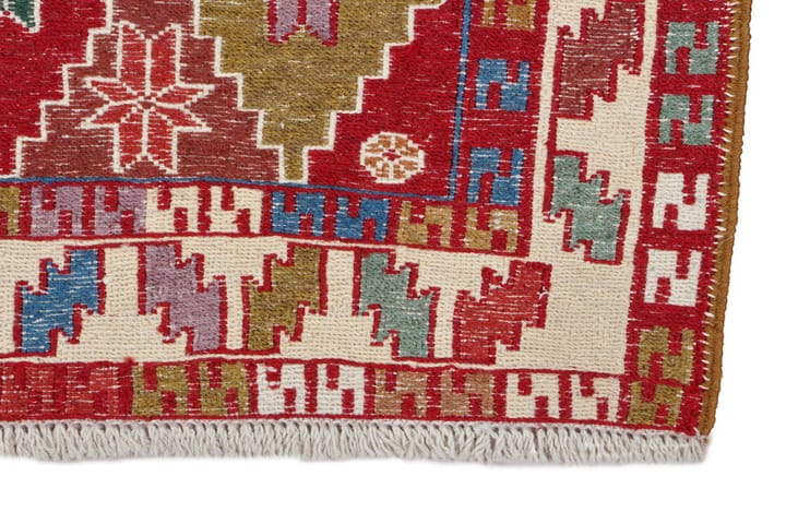 Käsinsolmittu Persialainen matto Varni 106x141 cm Kelim - Monivärinen - Kelim-matto