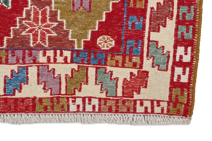 Käsinsolmittu Persialainen matto Varni 107x141 cm Kelim - Monivärinen - Kelim-matto