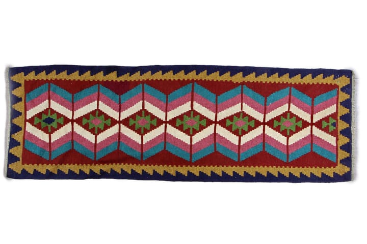 Käsinsolmittu Persialainen matto 65x190 cm Kelim - Kelim-matto