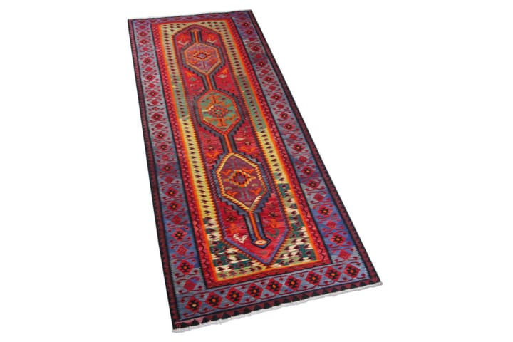 Käsinsolmittu Persialainen matto 100x286 cm Kelim - Kelim-matto