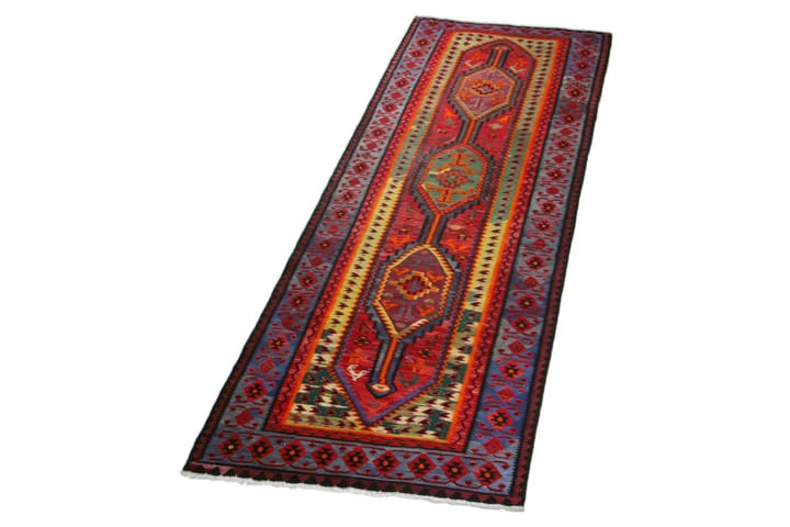 Käsinsolmittu Persialainen matto 100x286 cm Kelim - Kelim-matto