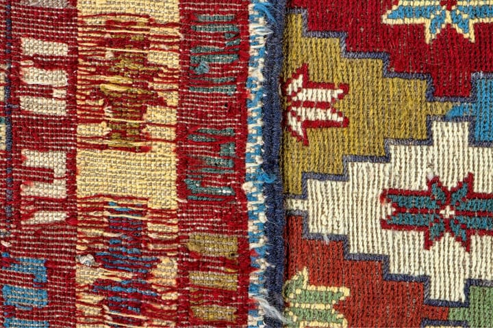 Käsinsolmittu Persialainen matto Varni 106x143 cm Kelim - Monivärinen - Kelim-matto