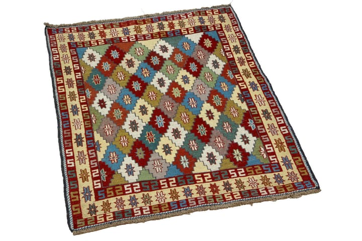 Käsinsolmittu Persialainen matto Varni 106x143 cm Kelim - Monivärinen - Kelim-matto