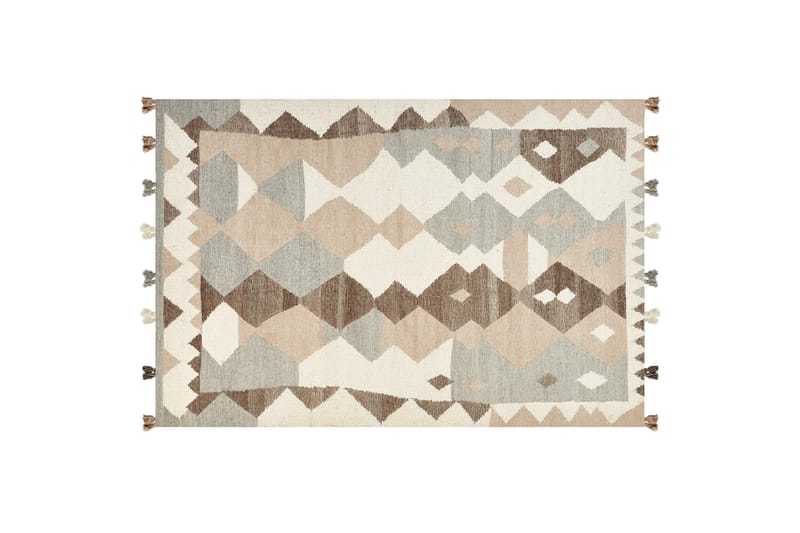 Kelimmatto Aralez 200x300 cm - Beige - Pyöreät matot - Käsintehdyt matot - Yksiväriset matot - Kumipohjamatot - Kelim-matto - Pienet matot - Iso matto