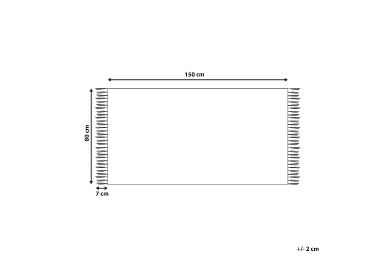 Kelimmatto Garni 80x150 cm - Punainen - Kodintekstiilit & matot - Matto - Itämainen matto - Kelim-matto