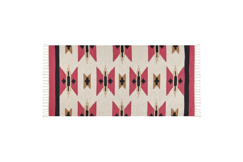 Kelimmatto Garni 80x150 cm - Punainen - Kodintekstiilit & matot - Matto - Itämainen matto - Kelim-matto