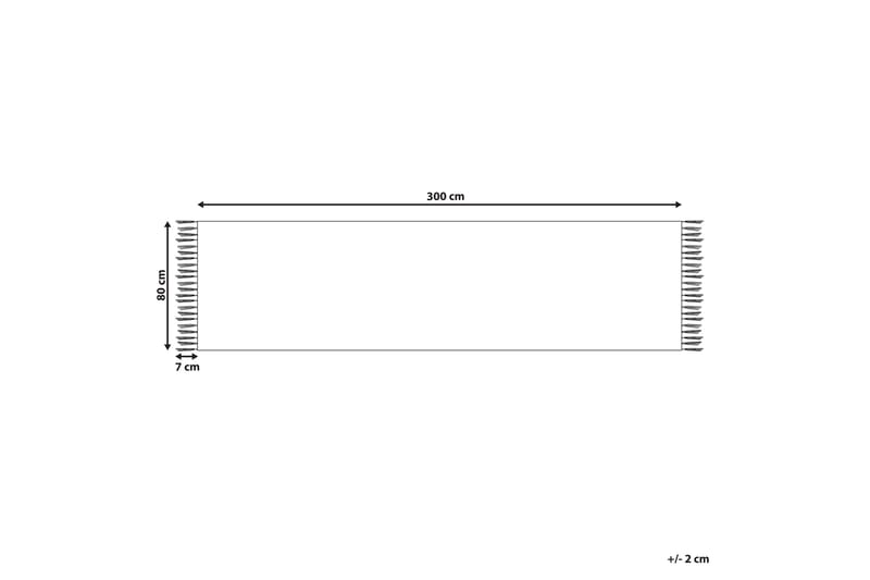 Kelimmatto Garni 80x300 cm - Punainen - Kodintekstiilit & matot - Matto - Itämainen matto - Kelim-matto