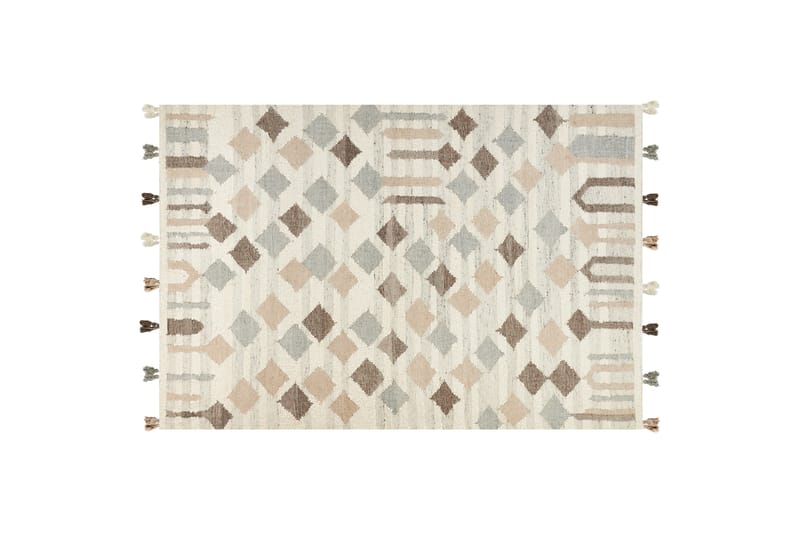 Kelimmatto Kaghtsrashen 200x300 cm - Beige - Pyöreät matot - Käsintehdyt matot - Yksiväriset matot - Kumipohjamatot - Kelim-matto - Pienet matot - Iso matto