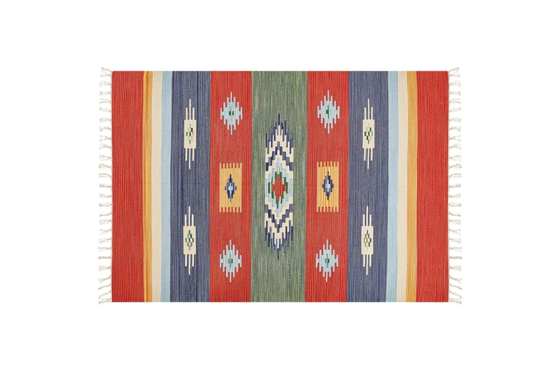 Kelimmatto Kamaris 140x200 cm - Punainen - Kodintekstiilit & matot - Matto - Itämainen matto - Kelim-matto