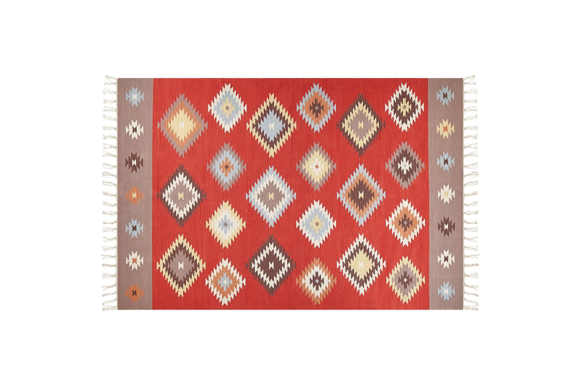 Kelimmatto Lorut 200x300 cm - Punainen - Kodintekstiilit & matot - Matto - Itämainen matto - Kelim-matto