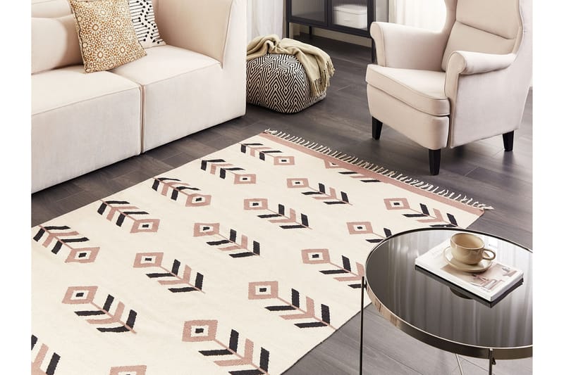 Kelimmatto Niavan 140x200 cm - Beige - Kodintekstiilit & matot - Matto - Itämainen matto - Kelim-matto