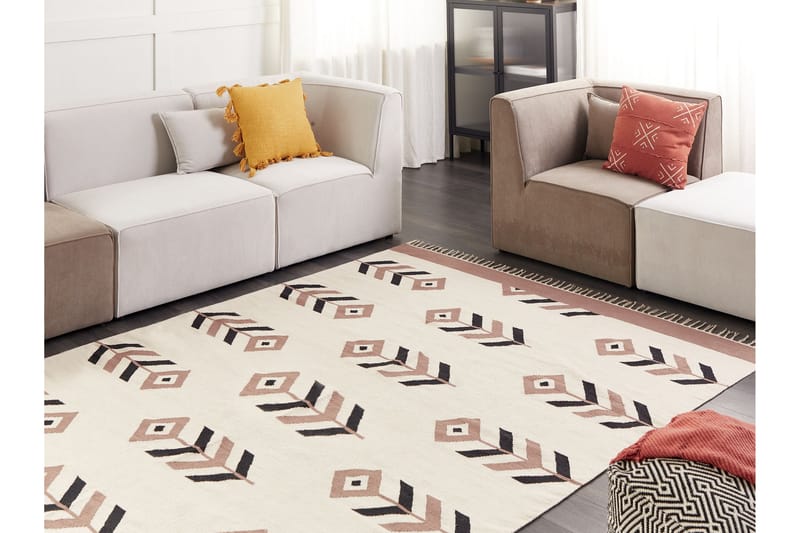 Kelimmatto Niavan 200x300 cm - Beige - Kodintekstiilit & matot - Matto - Itämainen matto - Kelim-matto